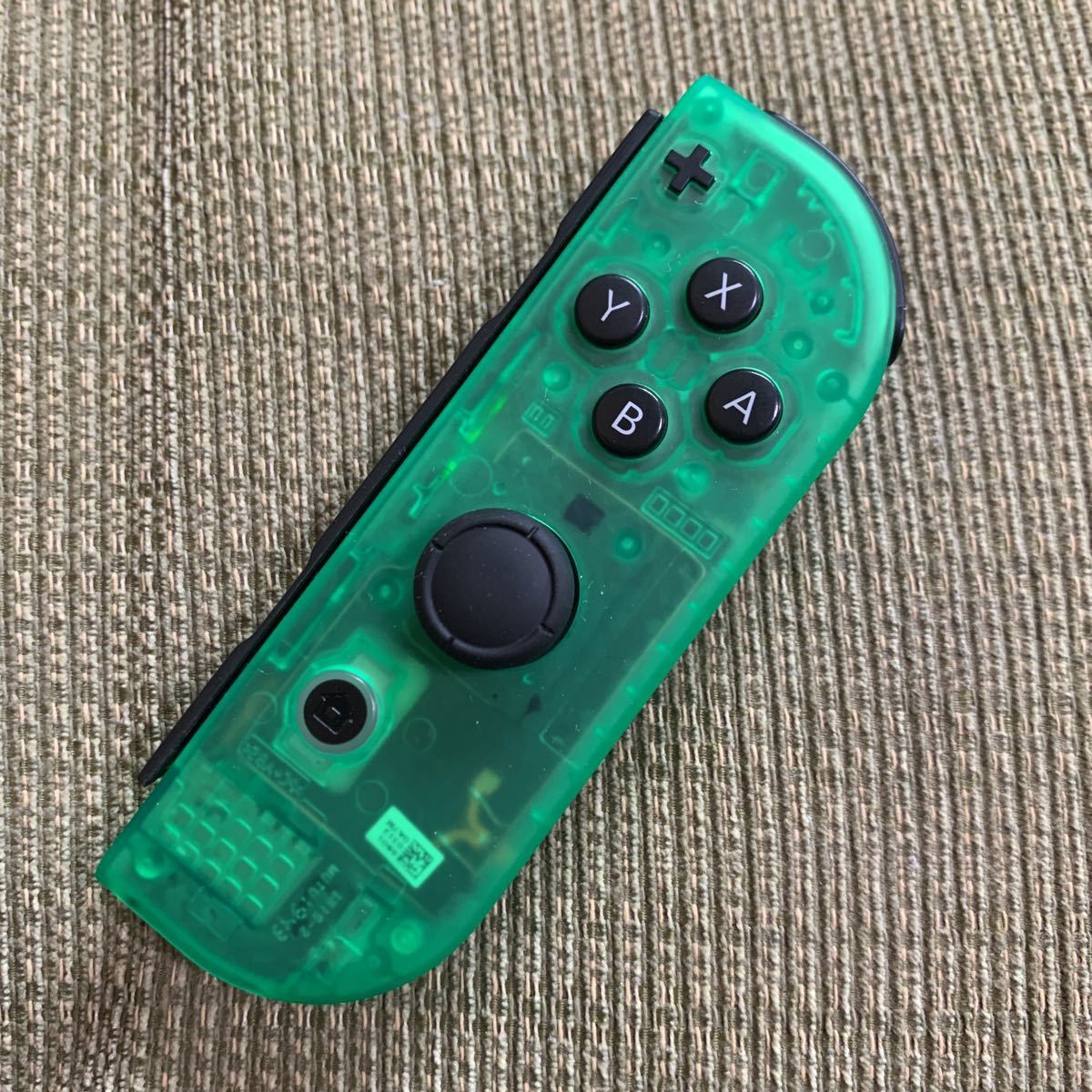 動作確認済 Nintendo Switch Joy-Con スケルトン グリーン 右 Ｒ ＋ ニンテンドースイッチジョイコン コントローラー_画像1