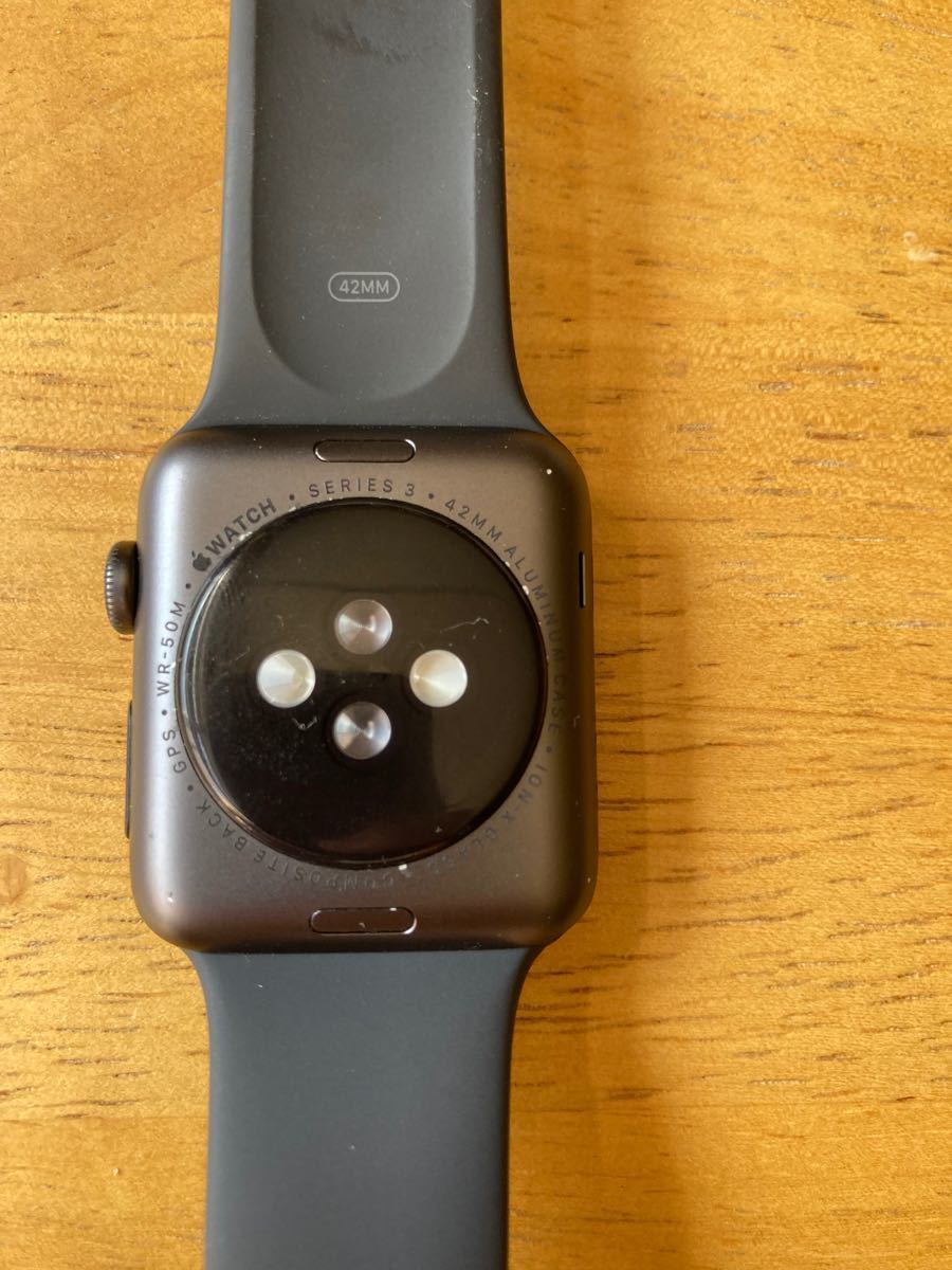 画面割れ】Apple Watch series3 42mm スペースグレイアルミニウム
