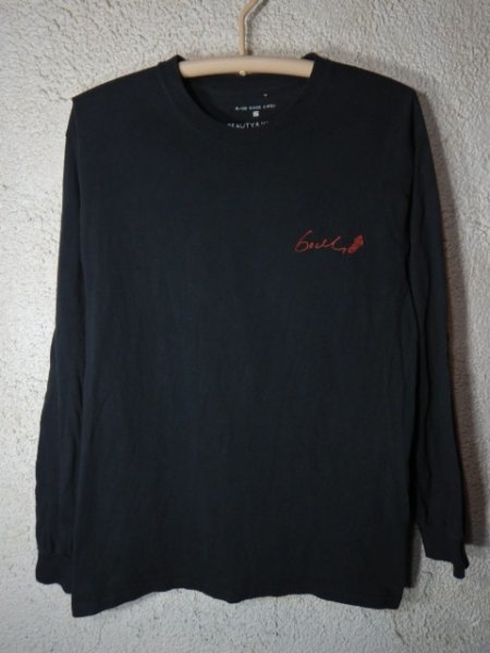 to3092　united arrows beauty&youth GOOD ROCK SPEED　グッド　ロック　スピード　ユナイテッドアローズ　長袖　tシャツ　フォトプリント_画像1