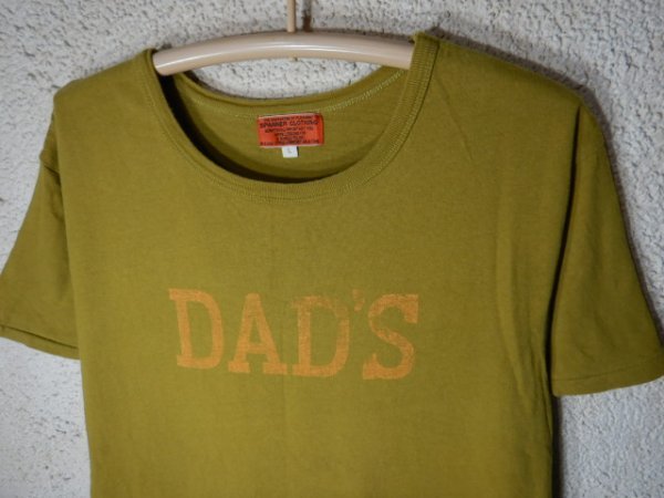 to3307　SPANNER CLOTHING　スパナ　半袖　DAD'S　プリント　tシャツ　人気　送料格安_画像2