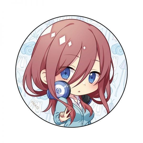 五等分の花嫁 缶バッジ 中野三玖 デフォルメver. カンバッジ みく 新品 未開封