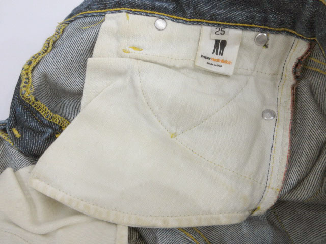 ペーパーデニム＆クロス paper denim&cloth デニム ジーンズ パンツ フレア ダメージ加工 ストレッチ ブルー 25 USA製_画像7