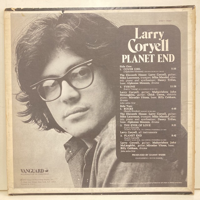 ★即決 Larry Coryell / Planet End オリジナル jf22010_画像3