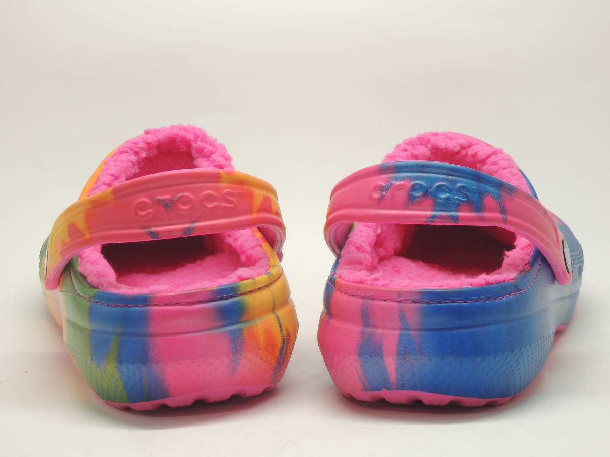 未使用!限定! Classic Tie-Dye Lined Clog サイズM9 27cm / クロックス ボア タイダイ_画像3