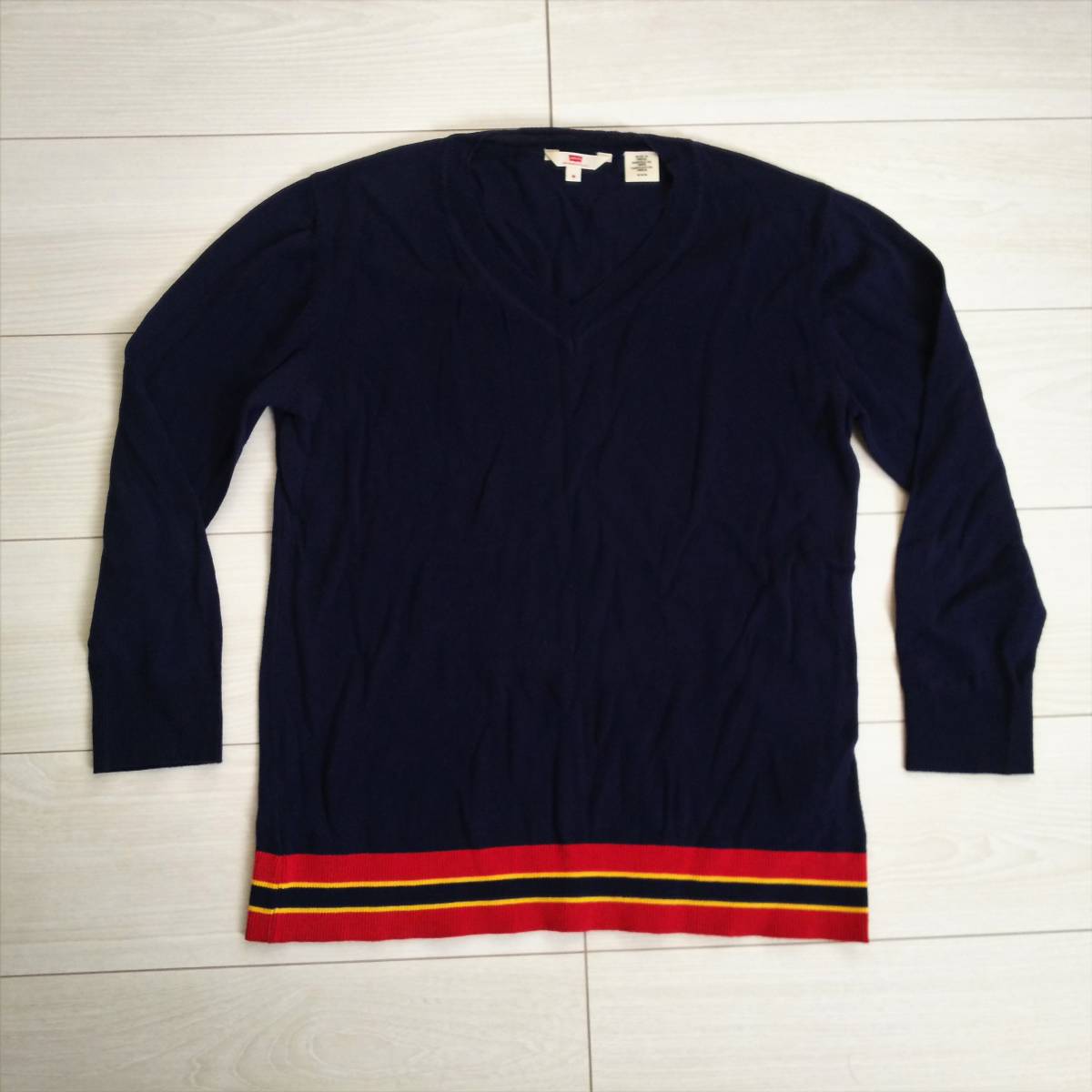 ★ Levi's Levi's с длинным рукавом вязаный свитер Ladies M Navy