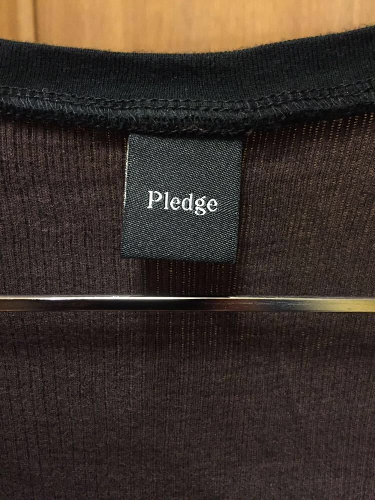 Pledge プレッジ Uネックカットソー size46 ／ トップス インナー 半袖Tシャツ ②