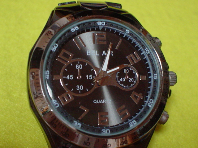 珍品 デザイン BELAIRの腕時計 ブラック(3針（時、分、秒）)｜売買されたオークション情報、yahooの商品情報をアーカイブ公開