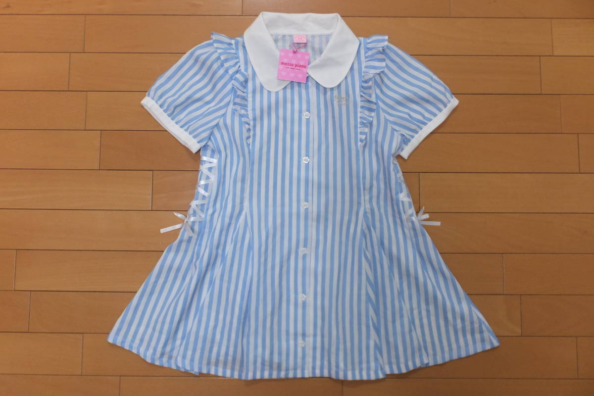 新品 メゾピアノ ブラウス 160 清楚 シフォン素材 定価11800円 新品 メゾピアノ ブラウス 160 清楚 シフォン素材 定価11800円