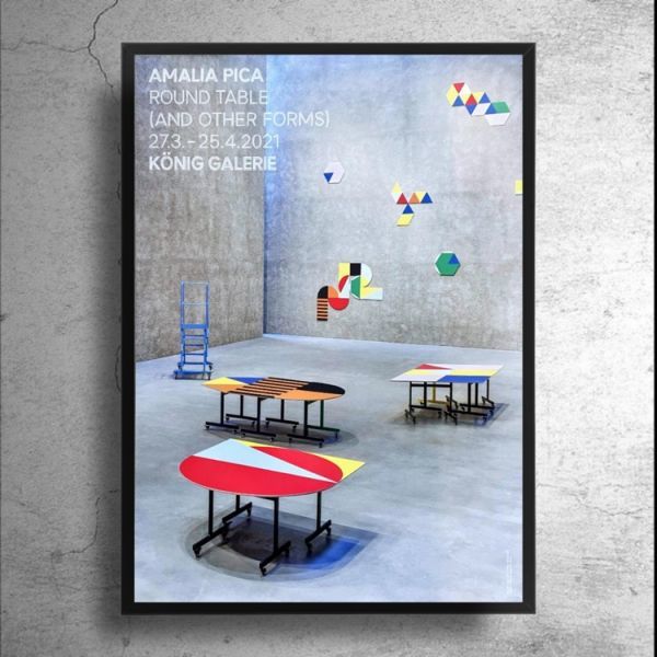 ドイツ限定！現代美術家『アマリア・ピカ』2021年個展ポスター/アート芸術