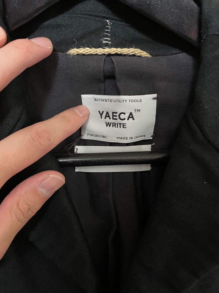 YAECA ブラックモールスキンジャケット | contifarma.pe