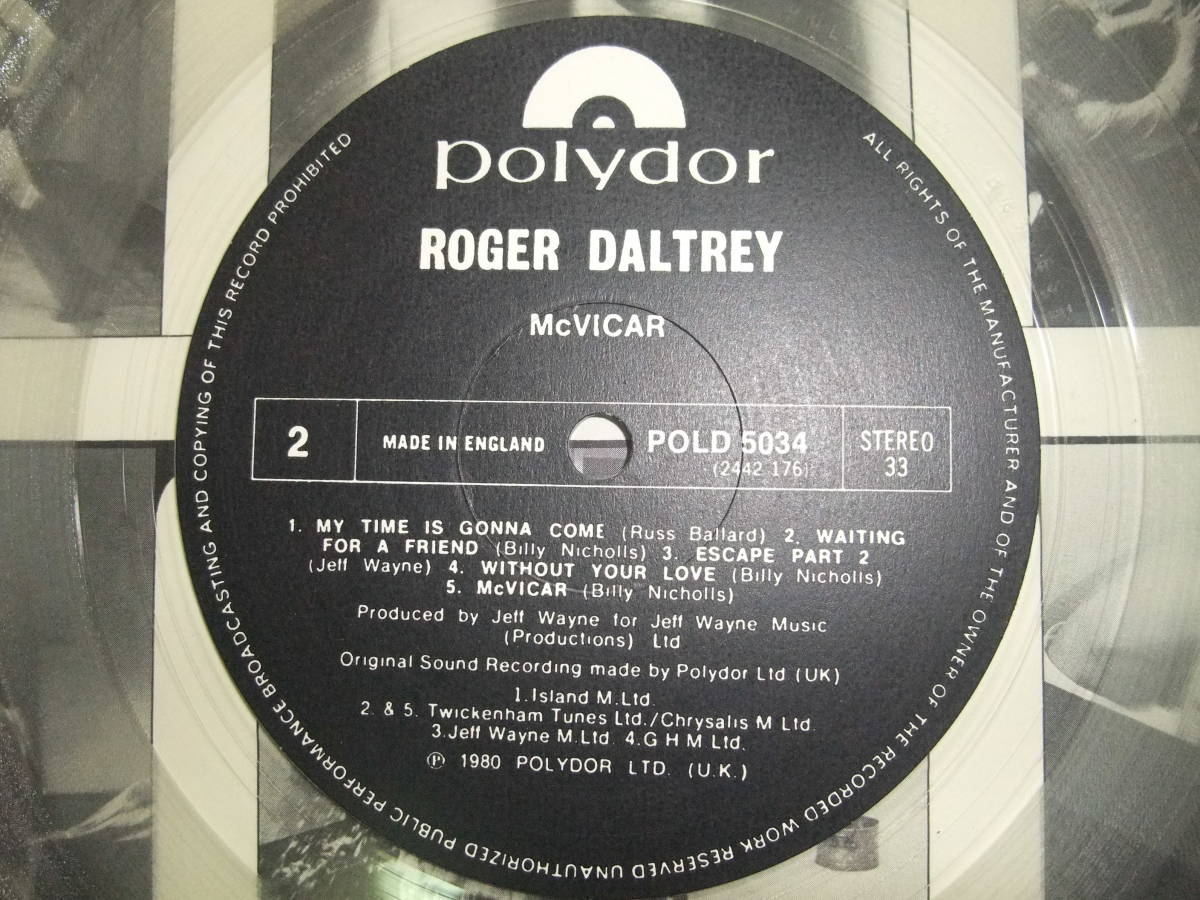 ROGER DALTREY / McVica / UK POLYDOR POLD 5034 - JChere雅虎拍卖代购