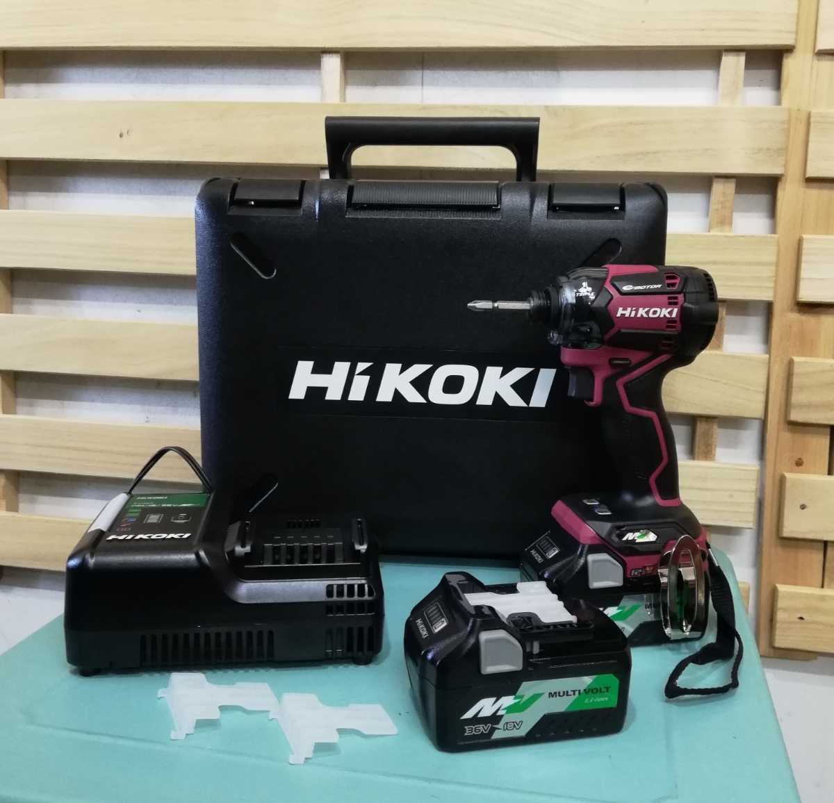 12240円 週間売れ筋 新品 HiKOKI ハイコーキ 第2世代36Vインパクトドライバ ストロングブラック ビット振れ軽減 WH36DC ケース UC18YDL2 充電器セット 保証有