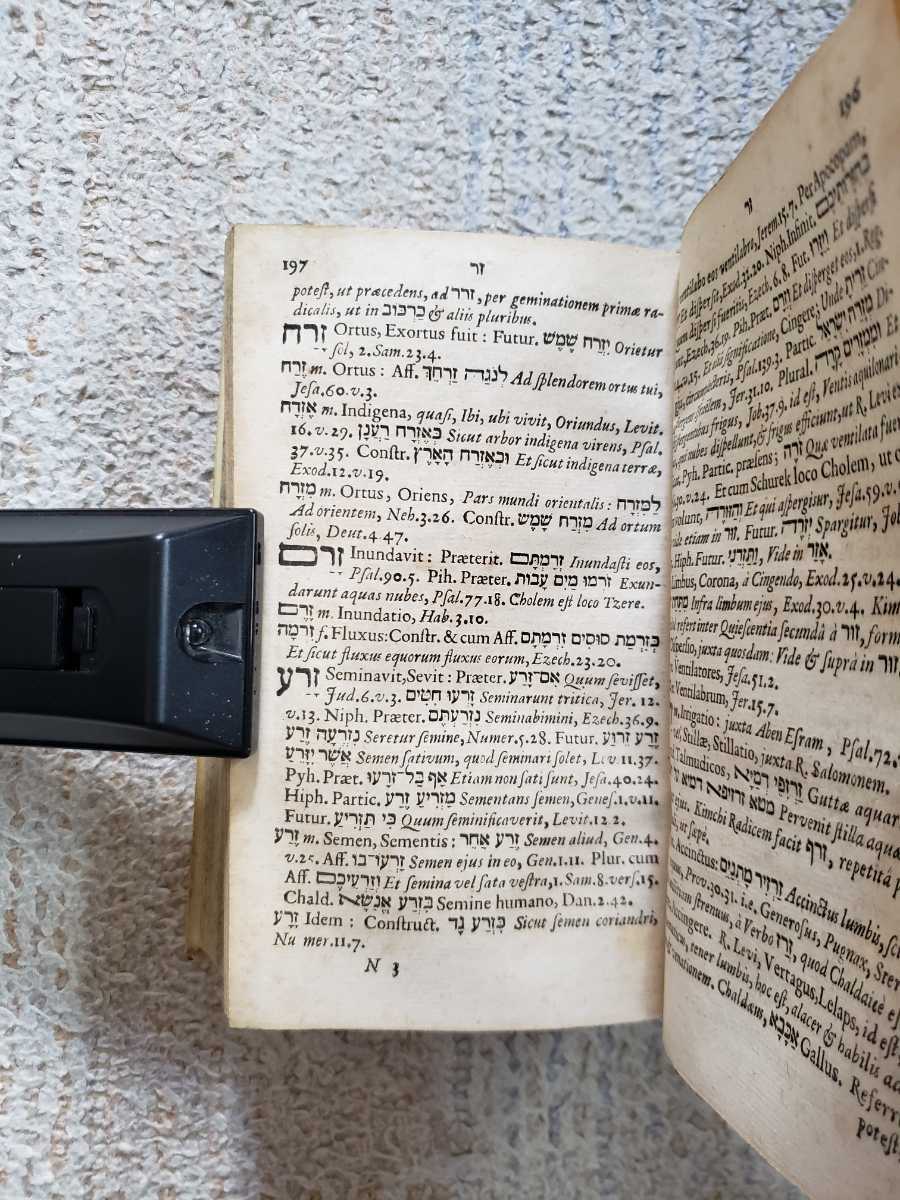 1710年 ヨハネス・ブクストルフ ヘブライ語 カルデア語 辞典_画像6