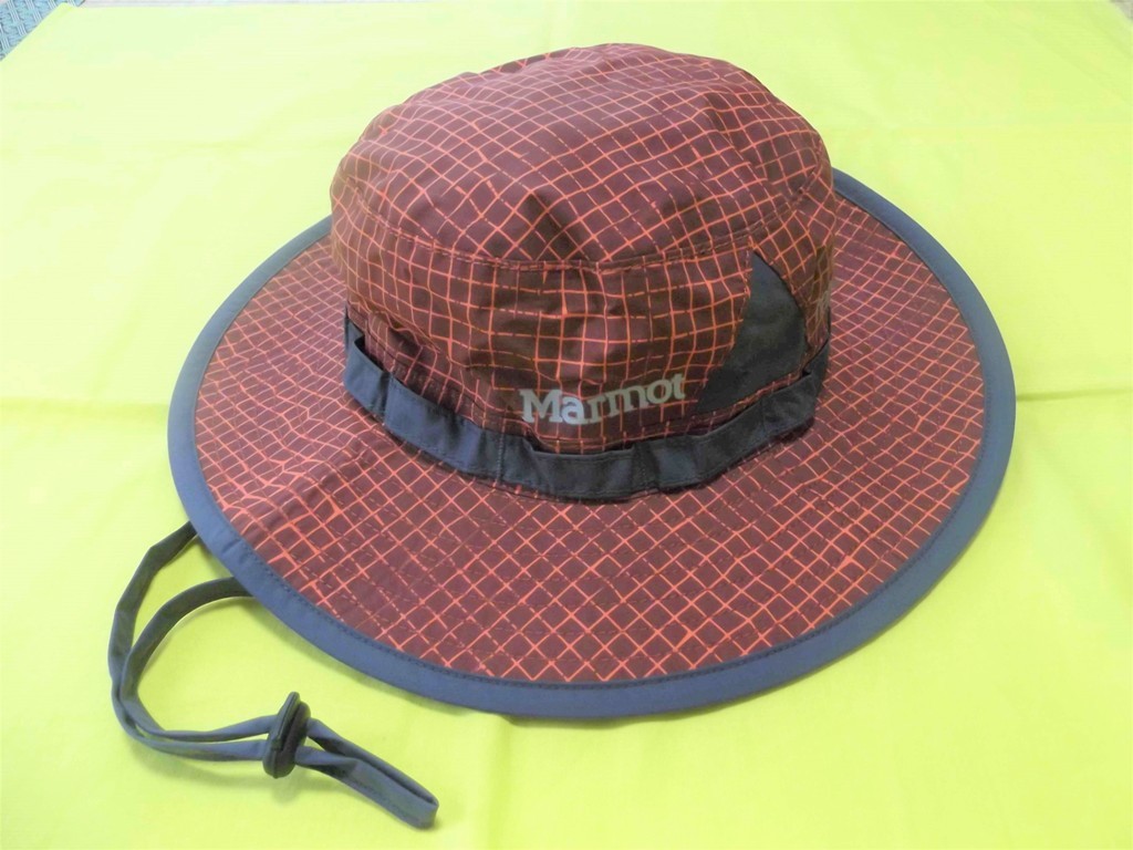 * Marmot Gore-Tex safari hat M 57.5 orange check trekking outdoor nano Pro rain hat hat SS6323