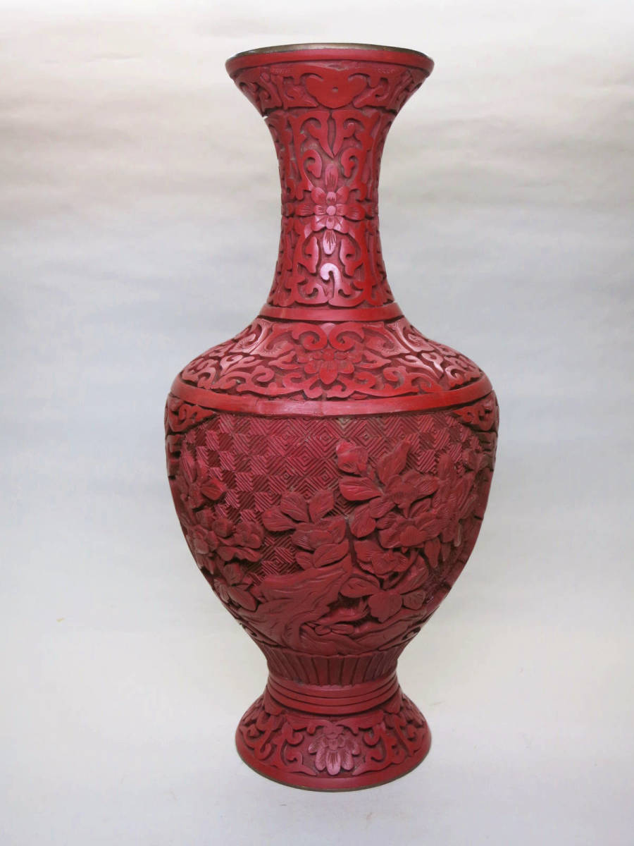 売上実績NO.1 中国堆朱の花瓶 millenniumkosovo.org