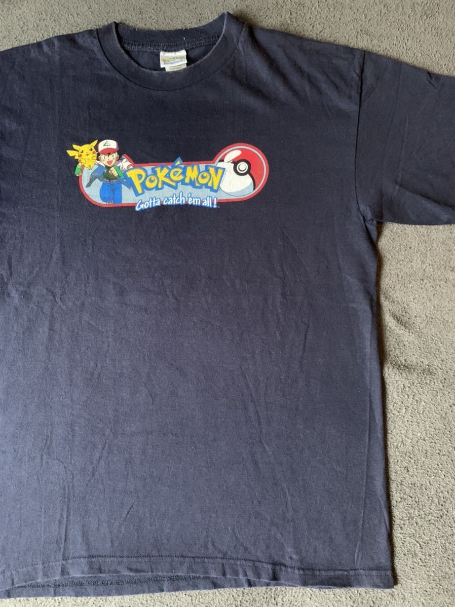 90s XL ポケモン ビンテージ Tシャツ pokemon アニメ vintage 1999 モンスターボール nintendo 任天堂の画像1