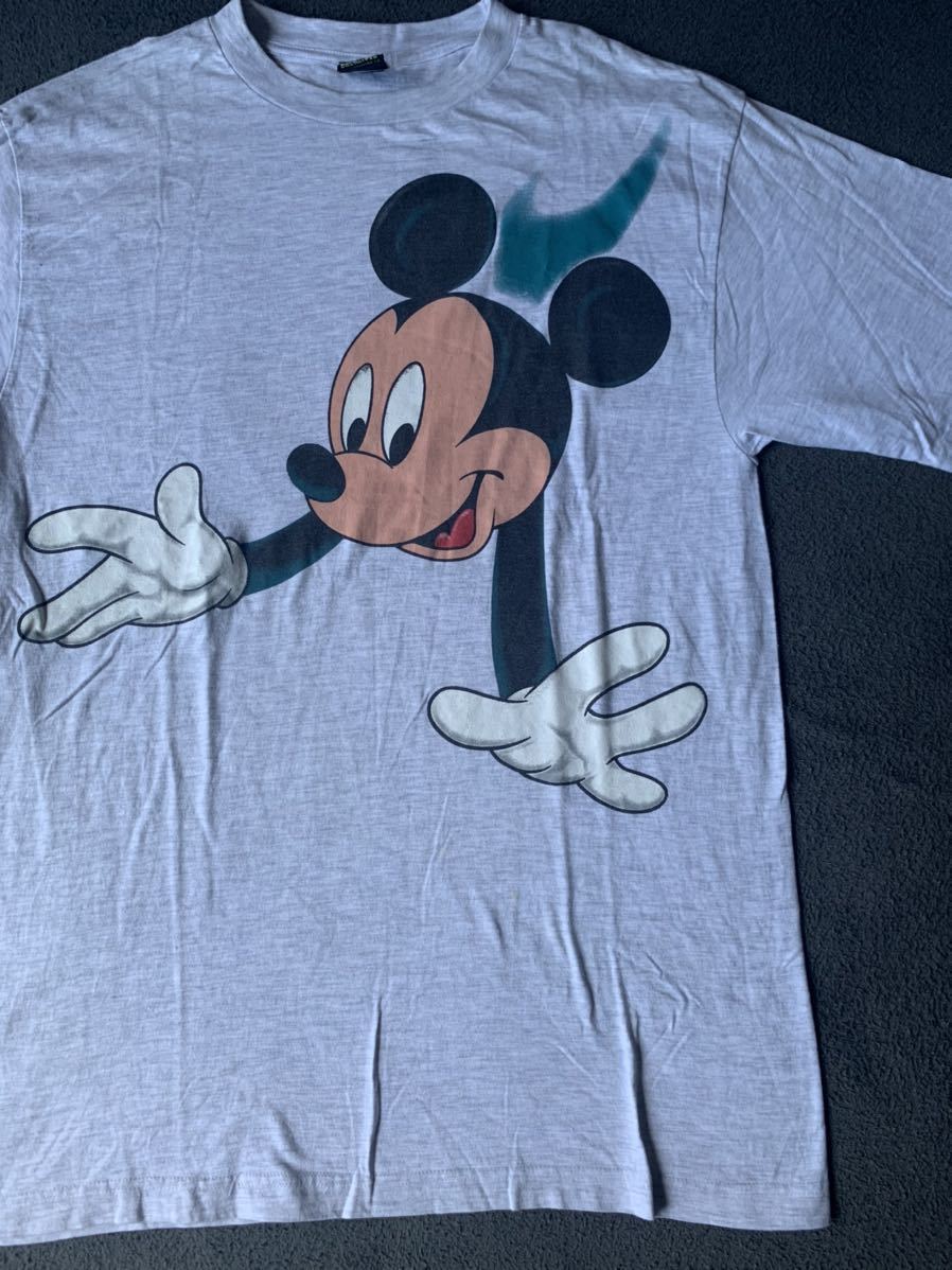 90s 大判 ミッキー ビンテージ Tシャツ mickey disney ディズニー vintage