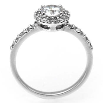 婚約指輪 エンゲージリング ダイヤモンド 0.5カラット プラチナ 鑑定書付 0.50ct Dカラー VS1クラス 3EXカット GIA 22247-2532 HKER*0.5_画像2