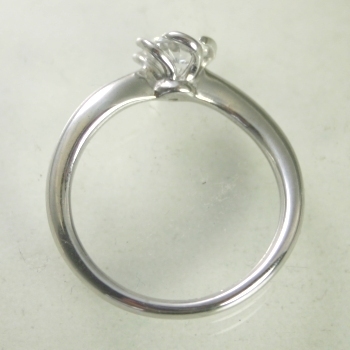 婚約指輪 エンゲージリング ダイヤモンド 0.3カラット プラチナ 鑑定書付 0.33ct Dカラー IFクラス 3EXカット GIA 22071-678 HKER*0.3 - 1