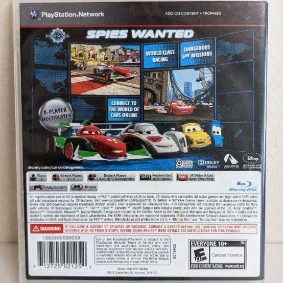 Paypayフリマ Disney Pixar Cars ディズニー カーズ Ps3ゲームソフト海外版 Paypayフリマ Disney Pixar Cars ディズニー カーズ Ps3ゲームソフト海外版
