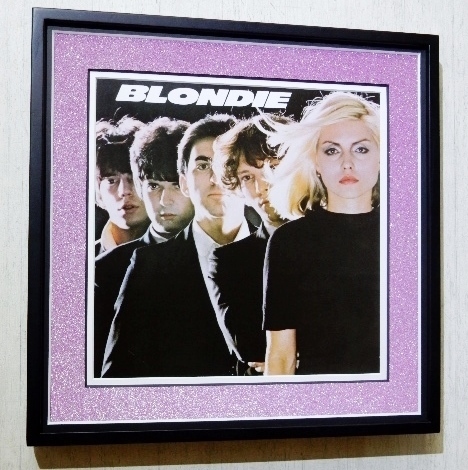 ブロンディ/レコードジャケット ポスター額付き/Blondie/ディーバ/デボラ ハリー/グリッターアート/glitter art Framed/お洒落なインテリア_画像7