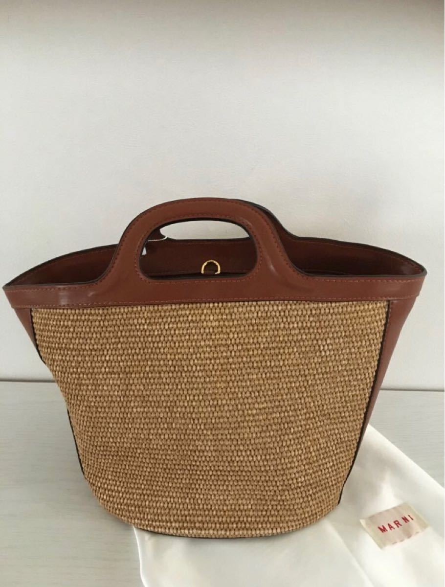 PayPayフリマ|新品 MARNI マルニ かごバッグ Tropical ラフィアバッグ