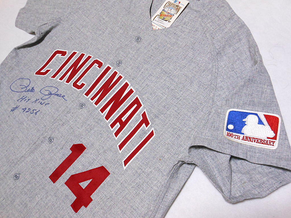 ピート ローズ サイン 1969 Mitchell&Ness ジャージ レッズ ユニフォーム Jersey MLB メジャーリーグ REDS_画像5