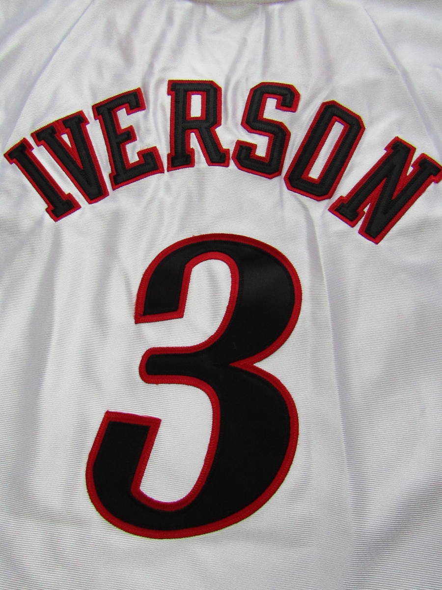 最安値で IVERSON 76ers NBA 美品 ＃3 ジャージ バスケ 当時物 