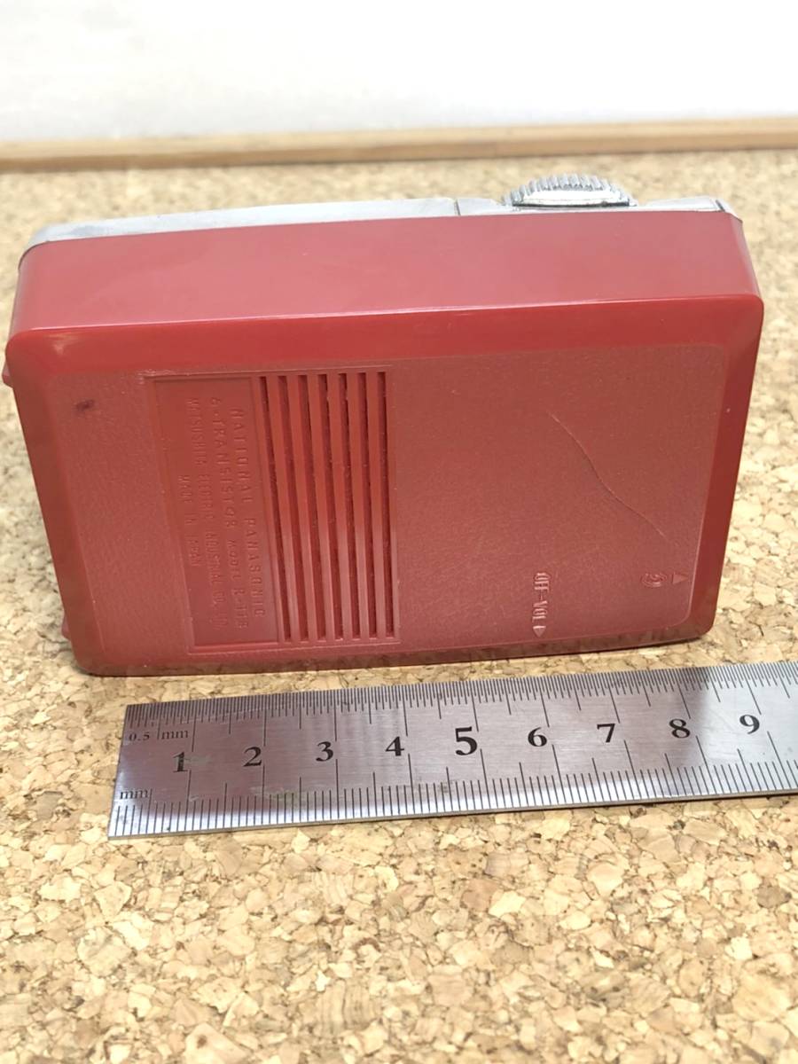  postage 520 jpy! valuable retro antique NATIONAL PANASONIC National Panasonic R-113 radio Junk 