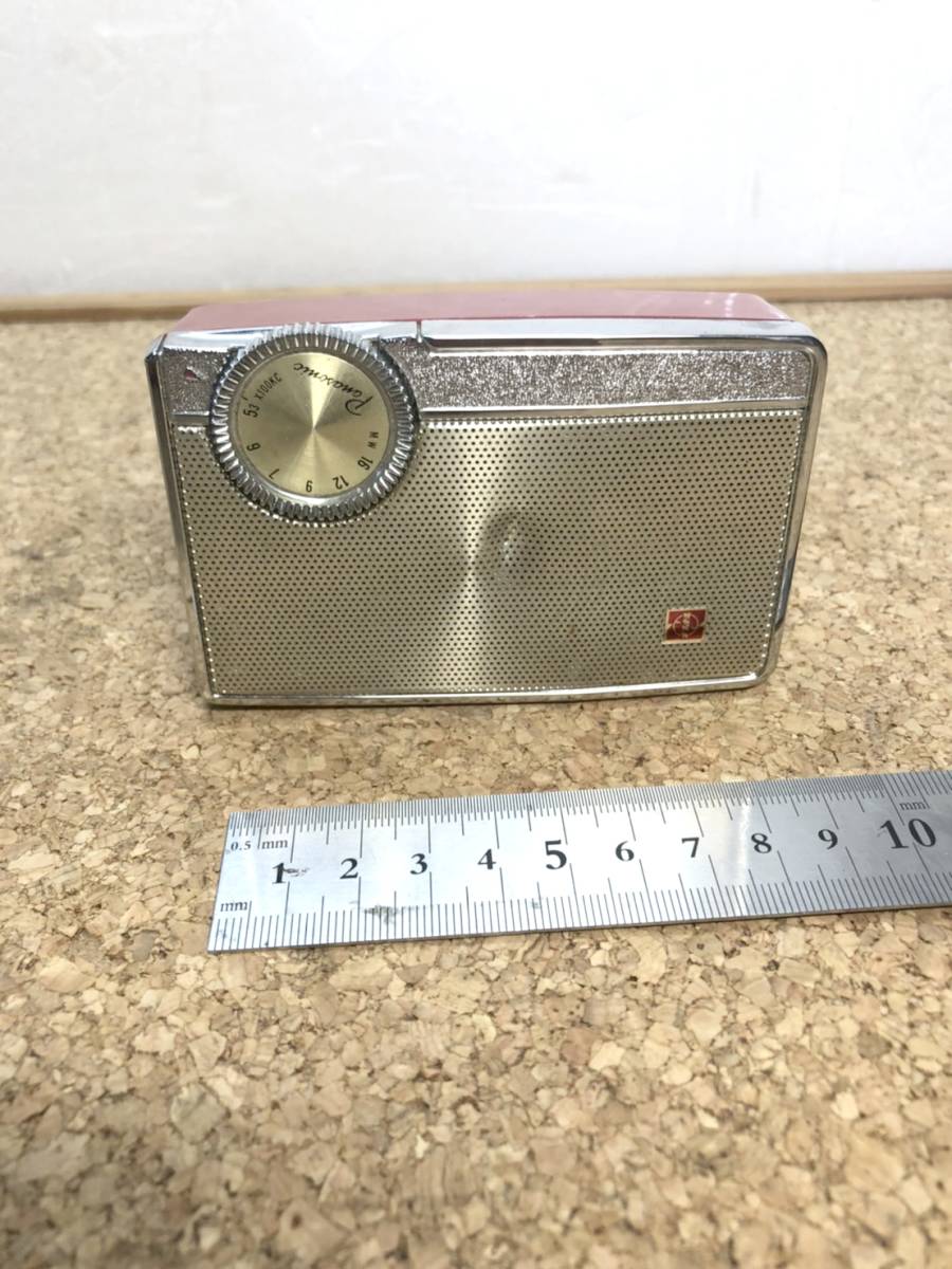  postage 520 jpy! valuable retro antique NATIONAL PANASONIC National Panasonic R-113 radio Junk 