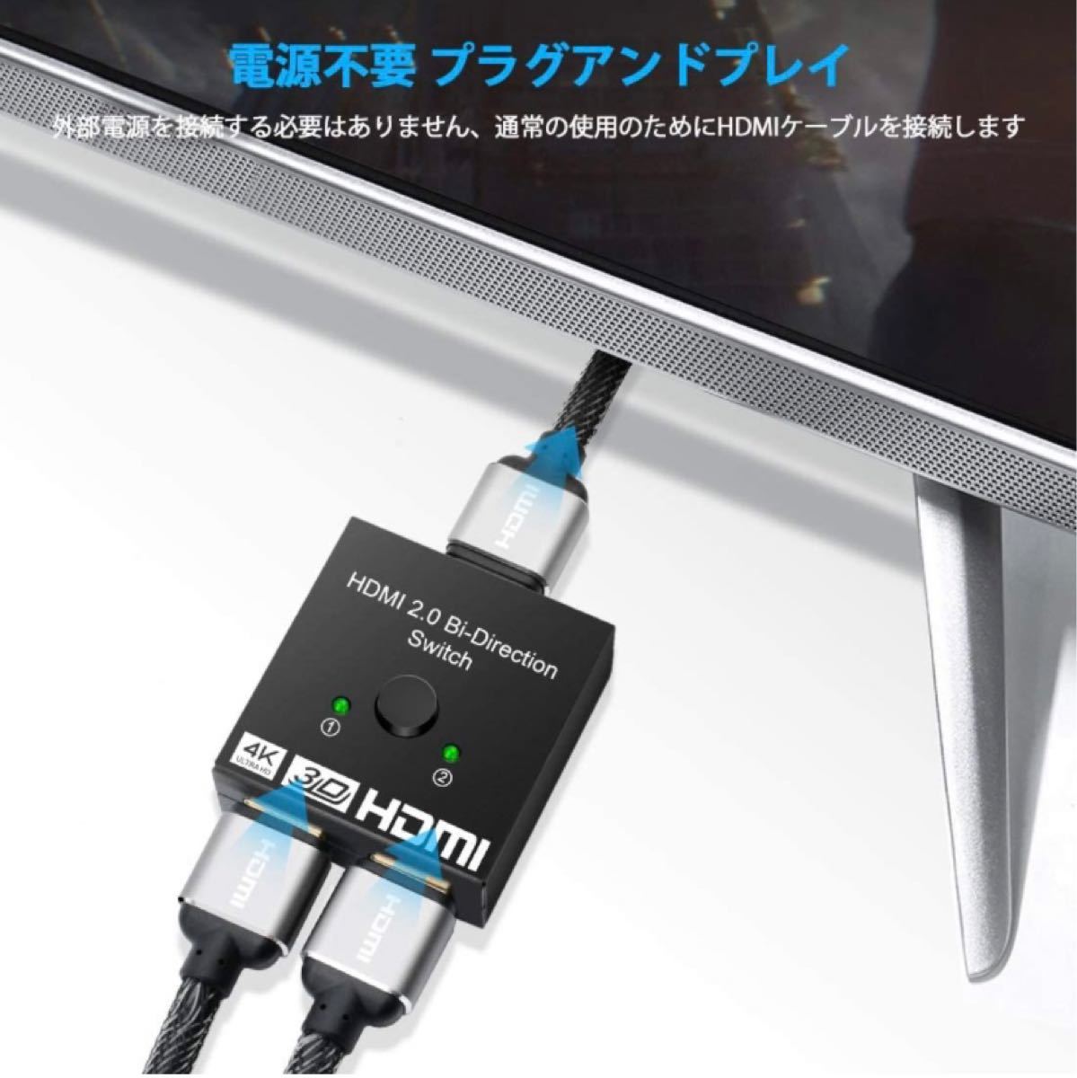 HDMI切替器 hdmiセレクター 双方向HDMI分配器 4K/3D/1080p