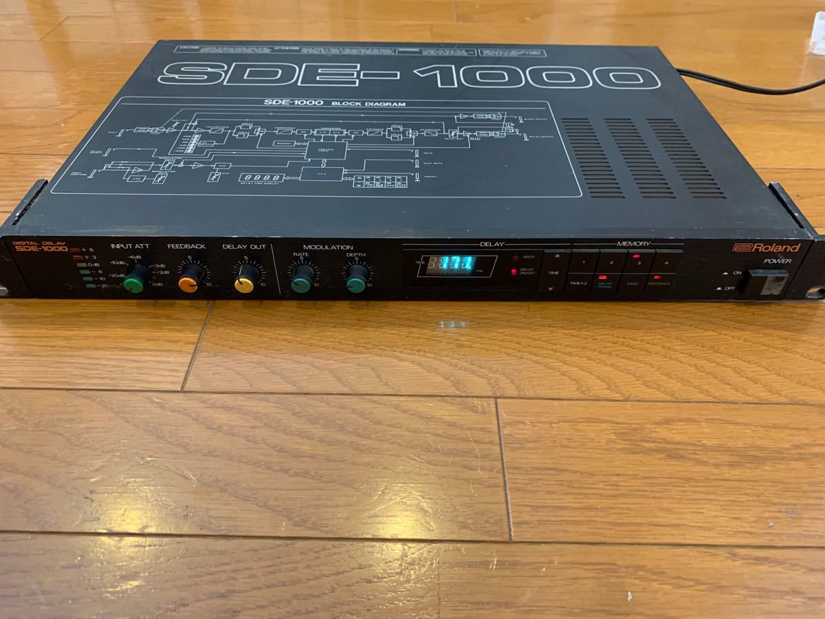 ROLAND ローランド SDE-1000 DIGITAL DELAY デジタル・ディレイ布袋ヘリ 動作品