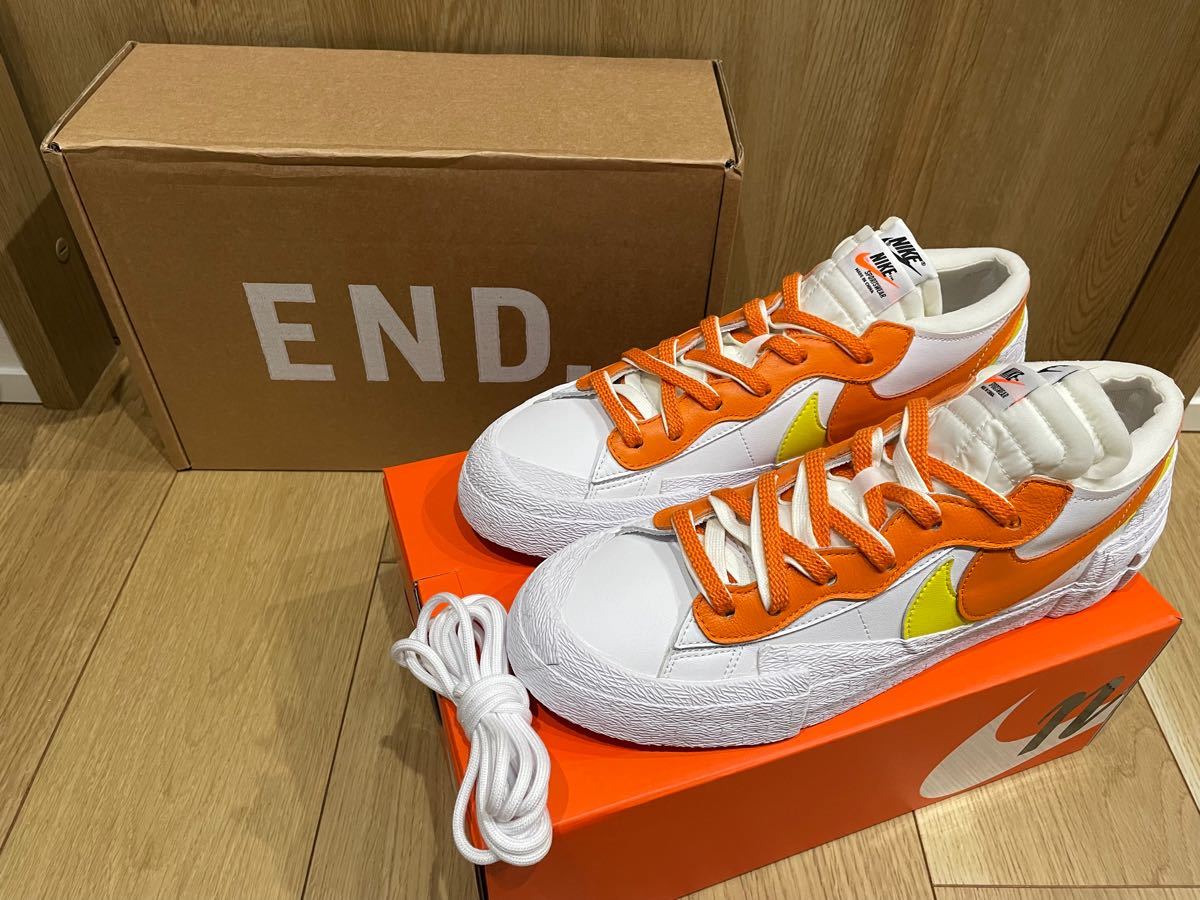 新品未使用品 SACAI × NIKE BLAZER LOW magma orange 28.5cm ナイキ サカイ SNKRS