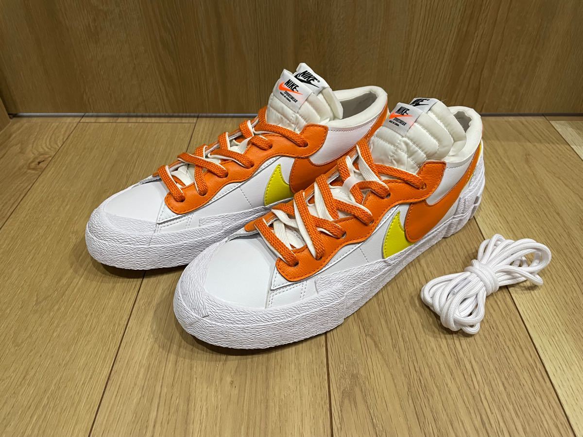 新品未使用品 SACAI × NIKE BLAZER LOW magma orange 28.5cm ナイキ サカイ SNKRS