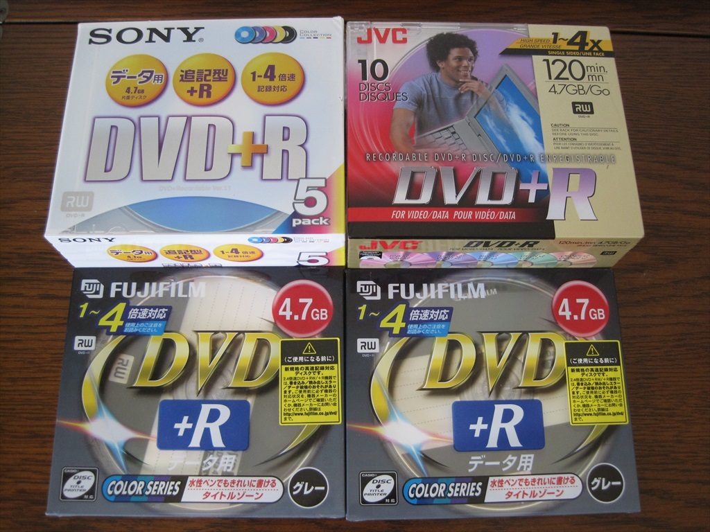 メーカー混在DVD+Rメディア17枚セット新品未開封_画像1