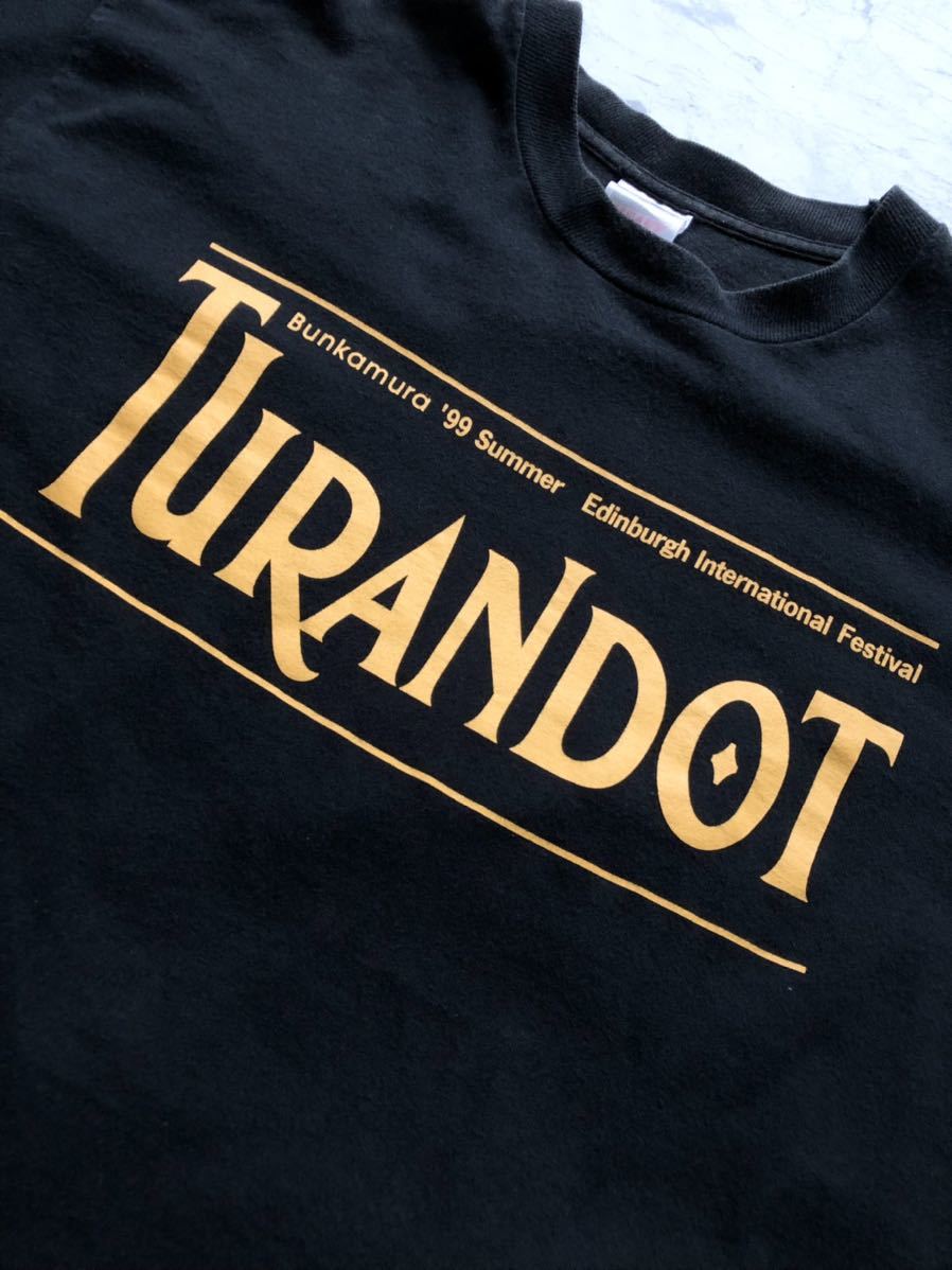 ☆★ 90s TURANDOT / Bunkamura 99s Summer PRINT OLD OPERA TEE トゥーランドット 99年 限定 プリントTシャツ オペラ オールド ビンテージ_画像7