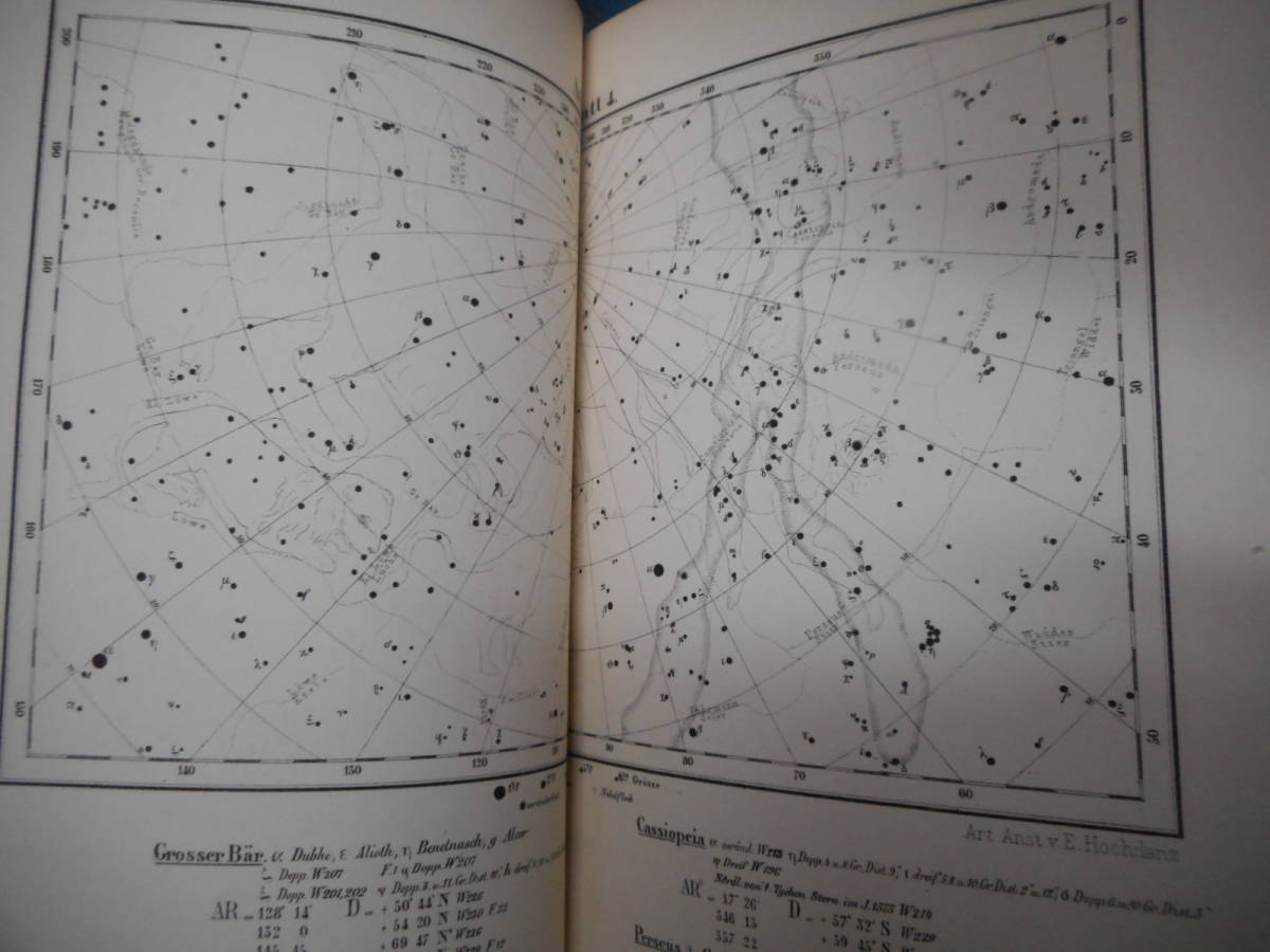 即決1866年『リットロー星図 』アンティーク、天文暦学書、星図 即決1866年『リットロー星図 』アンティーク、天文暦学書、星図