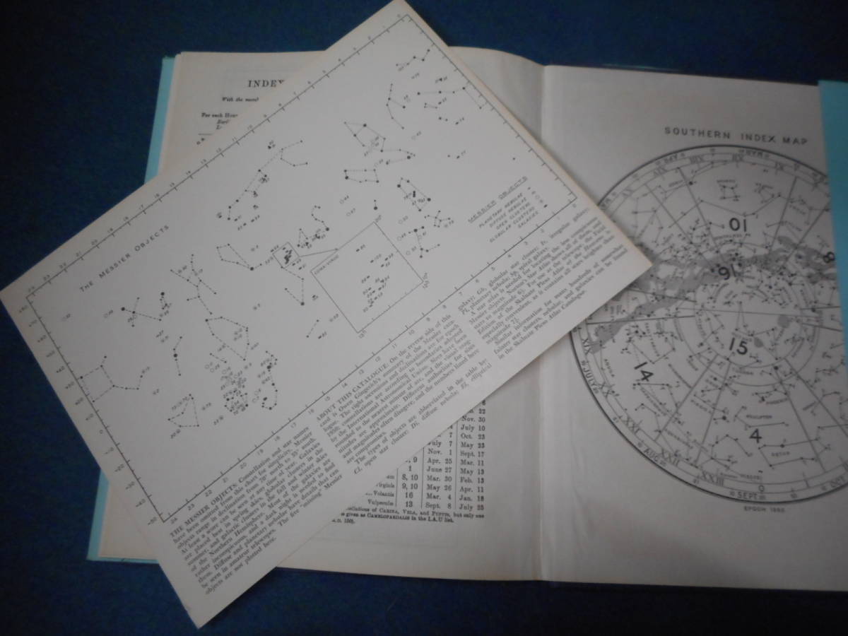 アンティーク、天文暦学書、星図、天体観測1966年『ノートン星図』星座早見盤、宇宙、Astronomy, Star map, Planisphere, Star chart