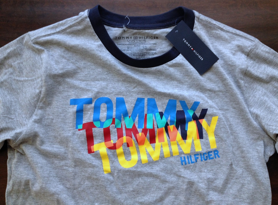 【既決USA】トミーヒルフィガー ★ TOMMY HILFIGER@完売胸元&袖刺繍【TOMMY HILFIGER】ロゴ入半袖Tシャツ【TH Logo Graphic Tee】Grey@S_画像4