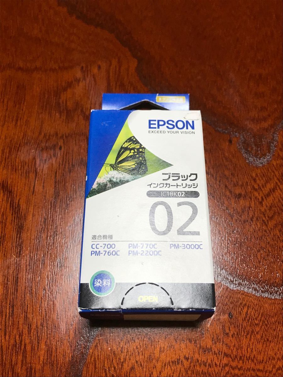 【使用期限切れ】EPSON インクカートリッジ　IC1BK02