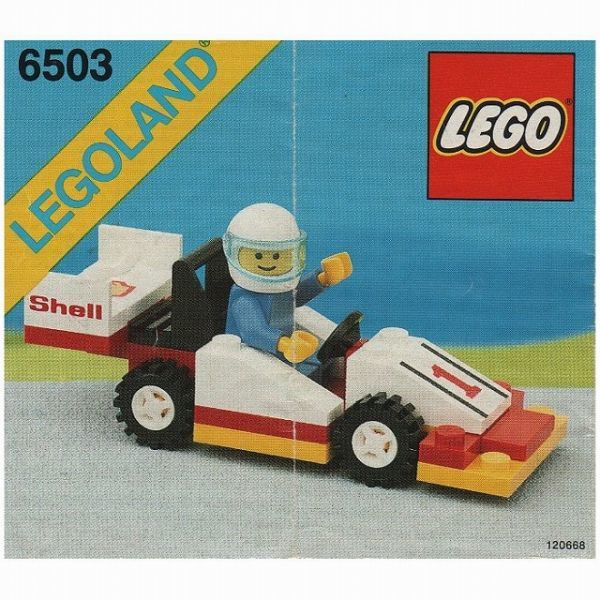 sD143　レゴ　6503　街シリーズ F1レーサー　当時物　※パーツ確認済み　LEGO社純正品_画像1