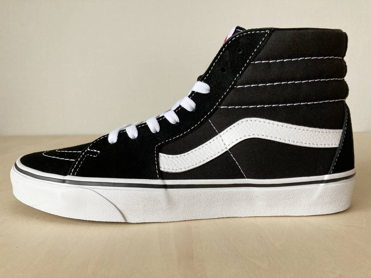 27.5cm 黒/白 バンズ スケハイ VANS SK8-HI BLACK/WHITE US9.5/27.5cm VN000D5IB8C_画像3