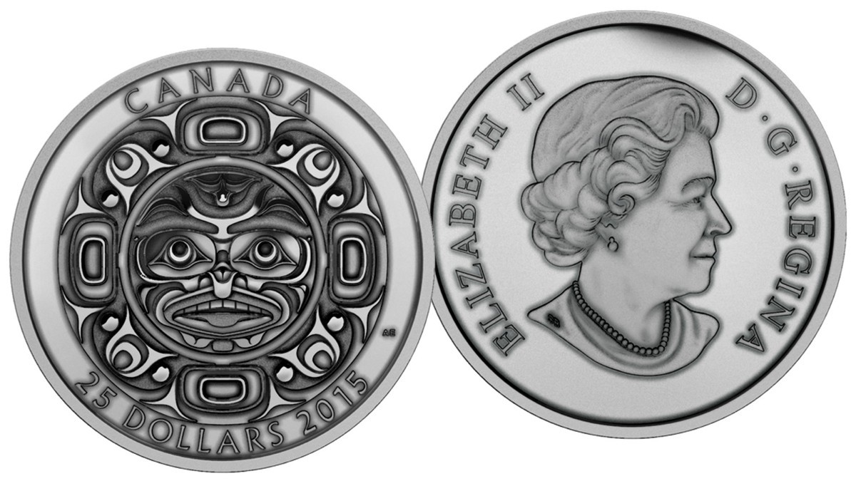 2015 カナダ 歌のムーンマスク ハイレリーフ 25ドル銀貨 3種セット