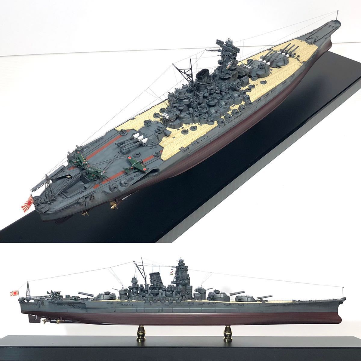 1/500 Fujimi Japan navy super class battleship Yamato .. type full Hal acrylic fiber case attaching final product 