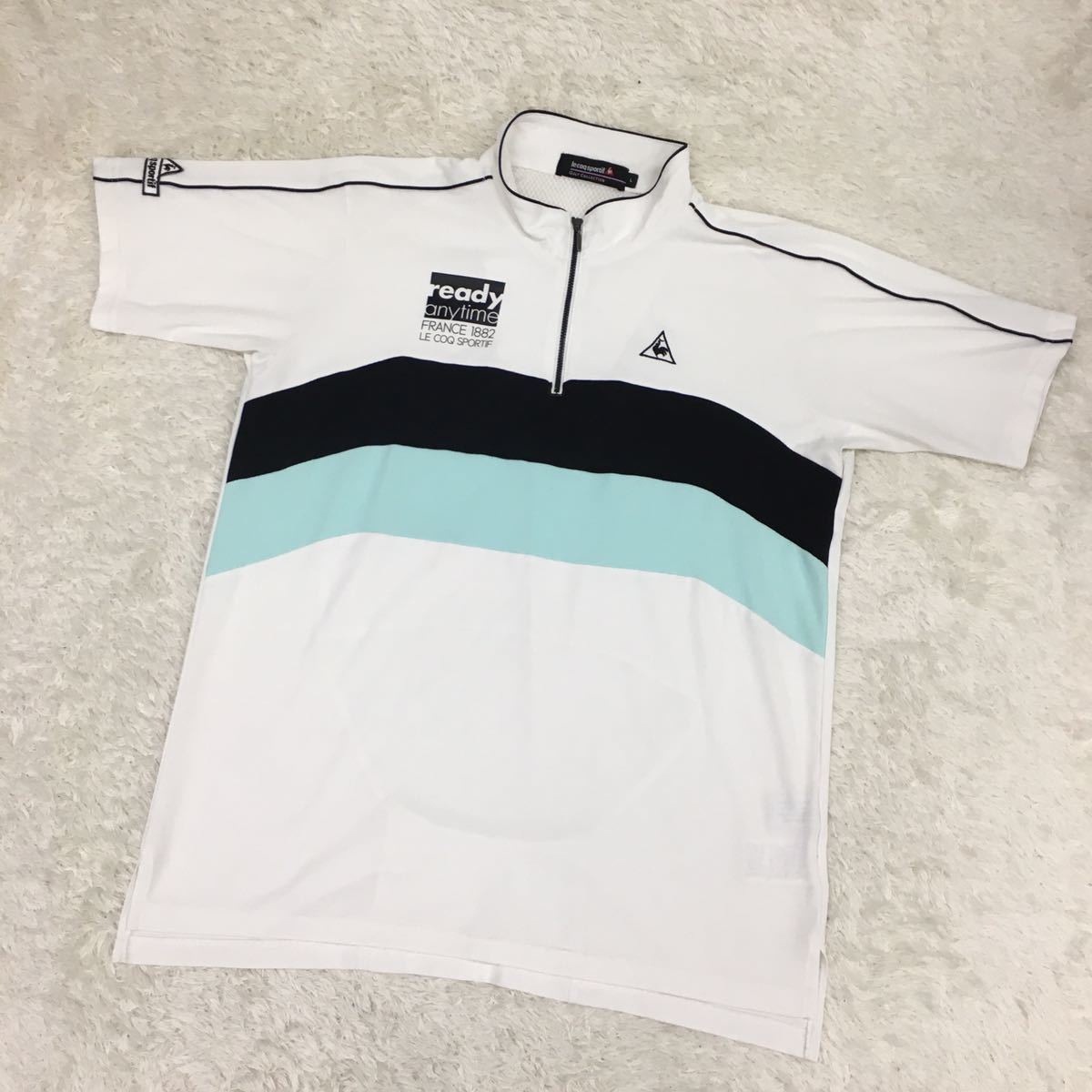 le coq sportif  ルコックスポルティフ 半袖ハーフジップウェア