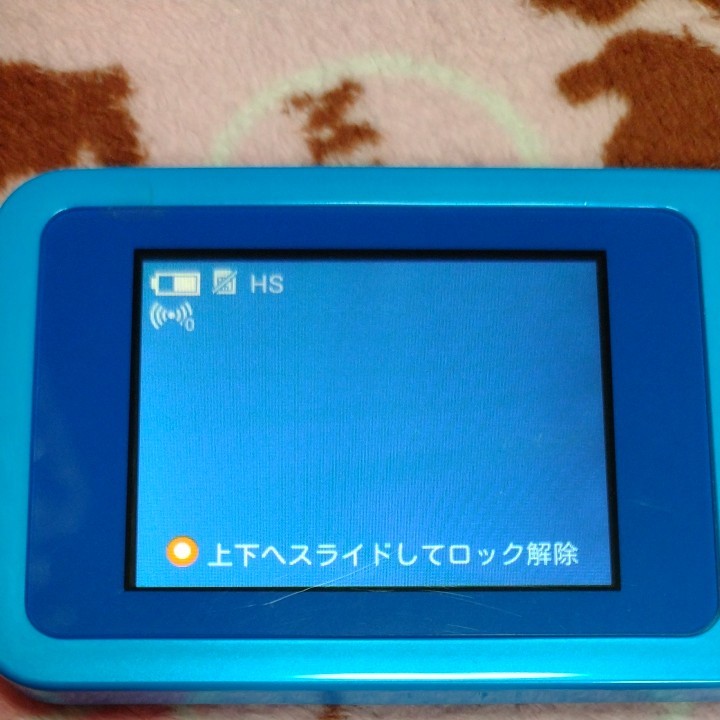 中古  au  SPEED Wi-Fi NEXT W01 ブルー 