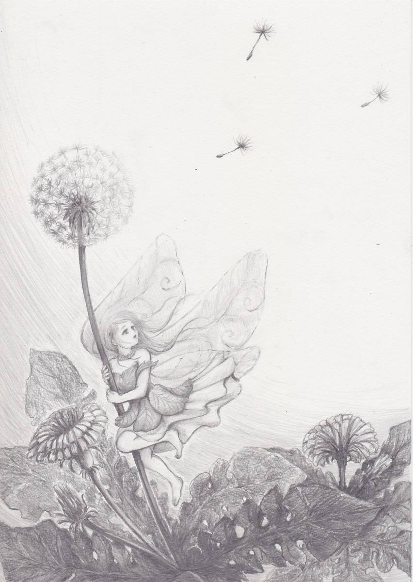 Paypayフリマ オリジナル イラスト 鉛筆画 色鉛筆画 A4 2枚セット Paypayフリマ オリジナル イラスト 鉛筆画 色鉛筆画 A4 2枚セット