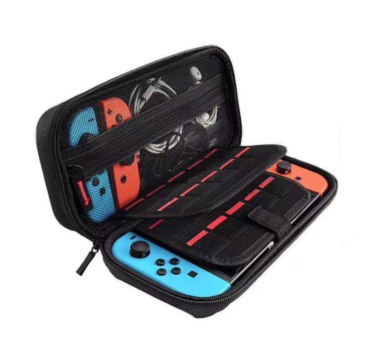 Switch ケース ニンテンドースイッチ 保護カバー 収納  耐衝撃 小物収納可ナイロン素材