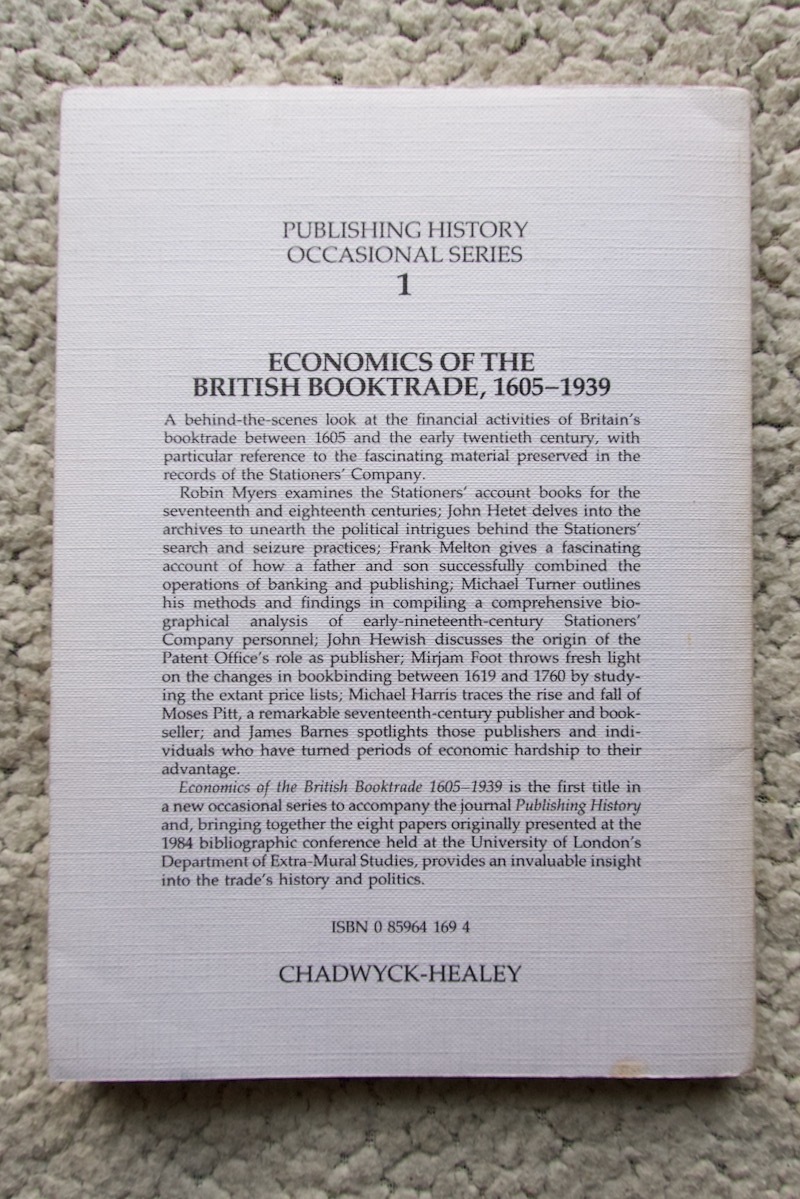 Economics of the British Booktrade 1605-1939 (Chadwyck-Healy) 洋書ペーパーバック☆ - 洋書、外国語書籍 Economics of the British Booktrade 1605-1939 (Chadwyck-Healy) 洋書ペーパーバック☆ - 洋書、外国語書籍