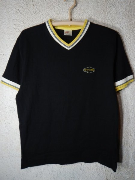 to3161　レア　NIKE　ナイキ　半袖　vネック　リンガー　tシャツ　vintage　ビンテージ　人気　送料格安_画像1